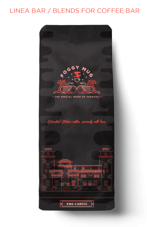 Foggy Mug Espresso The Castle 1 KG hele bønner - 8 x 1 kg 100% Arabica